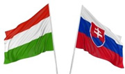 vlajky Maďarska a Slovenska